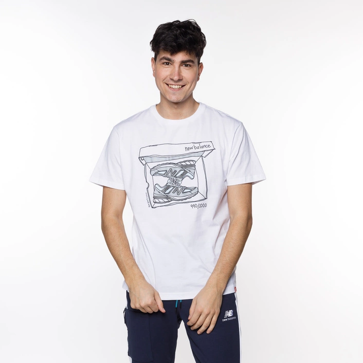 New Balance Essentials Shoebox Tee White