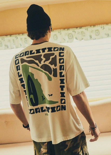 Чоловіча футболка Coalition CLTN T CHECK – off white