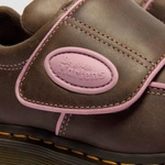 Dr. Martens жіночі туфлі на липучці Buzz Strap Wyoming темно-коричневі 42845200
