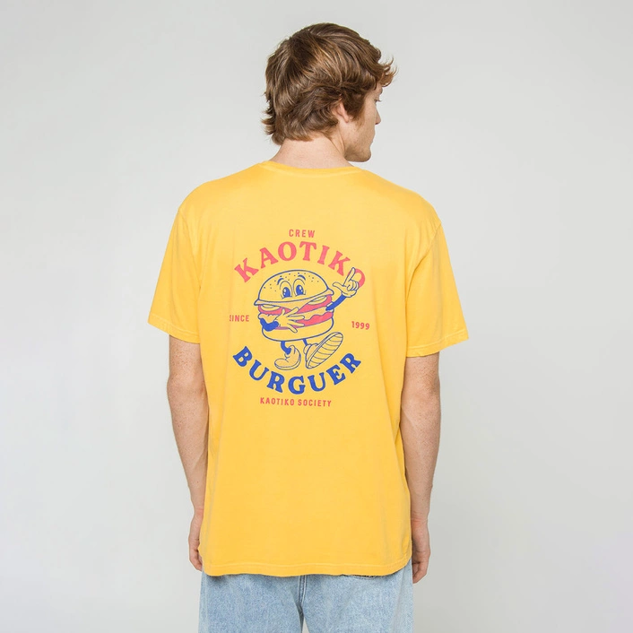 Kaotiko WASHED BURGUER T-shirt