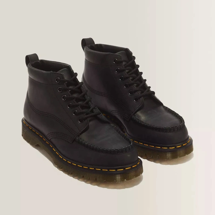 Dr. Martens черевики чукка Lowell Crazy Horse чорні 43680001