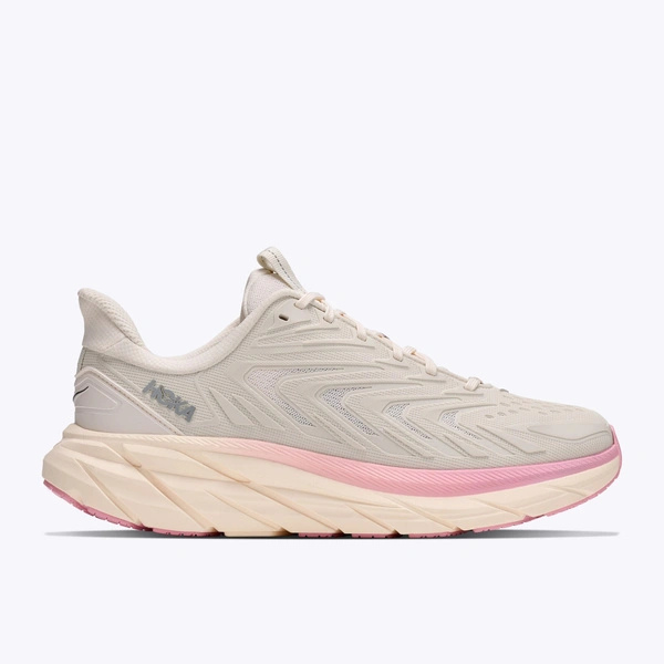 HOKA Clifton UTL жіночі повсякденні кросівки Alabaster/Dewy Pink