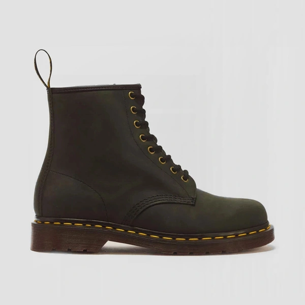 Dr. Martens черевики 1460 Crazy Horse зелені 11822300