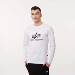 Alpha Industries BASIC T LONGSLEEVE WHITE