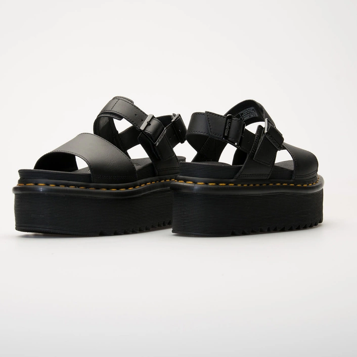 Dr. Martens сандалі на платформі Voss Quad чорні жіночі 26725001