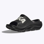 HOKA Ora Athletic Slide унісекс шльопанці для відновлення Black / White