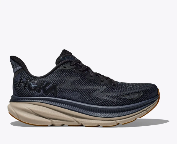 HOKA Clifton 9 чоловічі кросівки для бігу Black / Varsity Navy