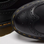 Dr. Martens туфлі-броги 3989 Yellow Stitch Smooth чорні чоловічі 22210001