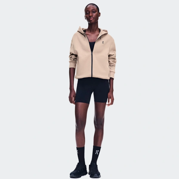 On Жіноче Худі Focus Tech Zip Hoodie Desert 1WF30370603