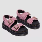 Dr. Martens сандалі на платформі Zebzag замшеві пудрово-рожеві жіночі 42689650
