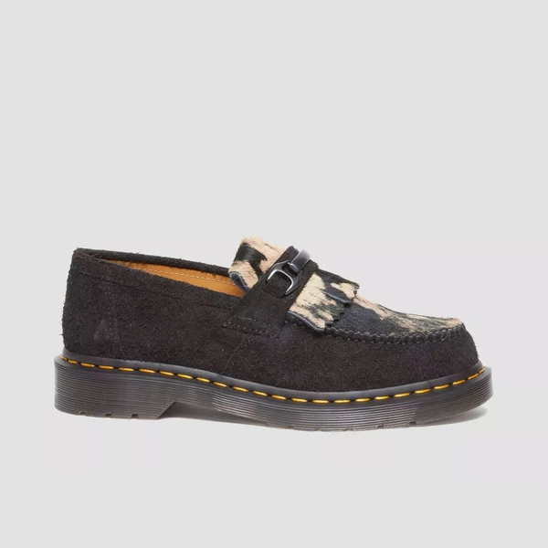 Dr. Martens лофери Adrian Snaffle зі шкіри з ворсом чорні 31895779