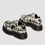 Dr. Martens туфлі Buzz 5-Eye Dalmatian зі шкіри з ворсом кремово-чорні жіночі 42846100