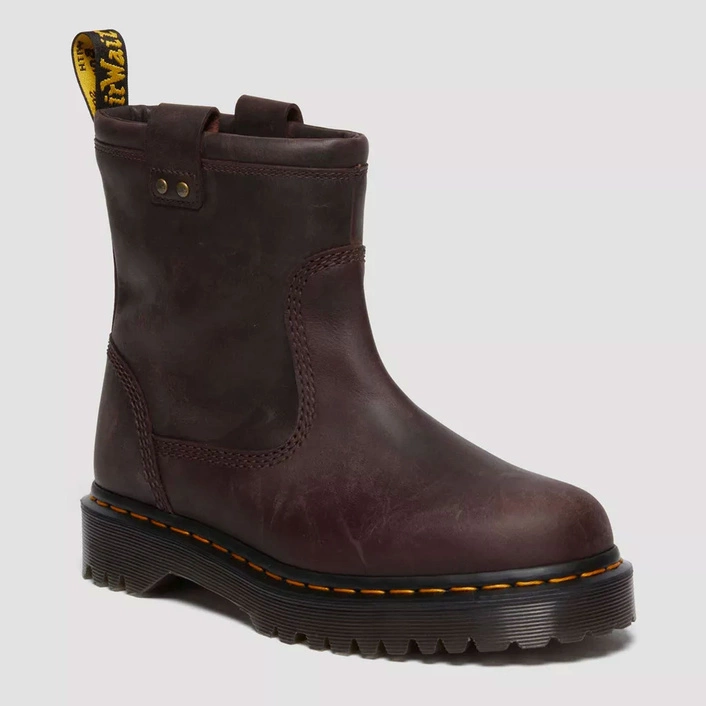 Dr. Martens байкерські черевики Anistone Lo темно-коричневі 31880201