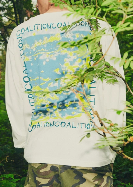 Чоловічий лонгслів Coalition CLTN LG SLEEVE2 – off white