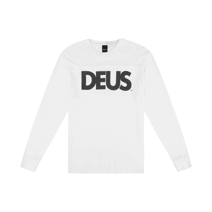 Deus Ex Machina ALL CAPS MOTO JERSEY - WHITE