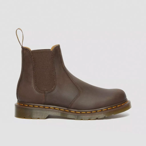 Dr. Martens челсі 2976 Yellow Stitch Crazy Horse темно-коричневі 27486201