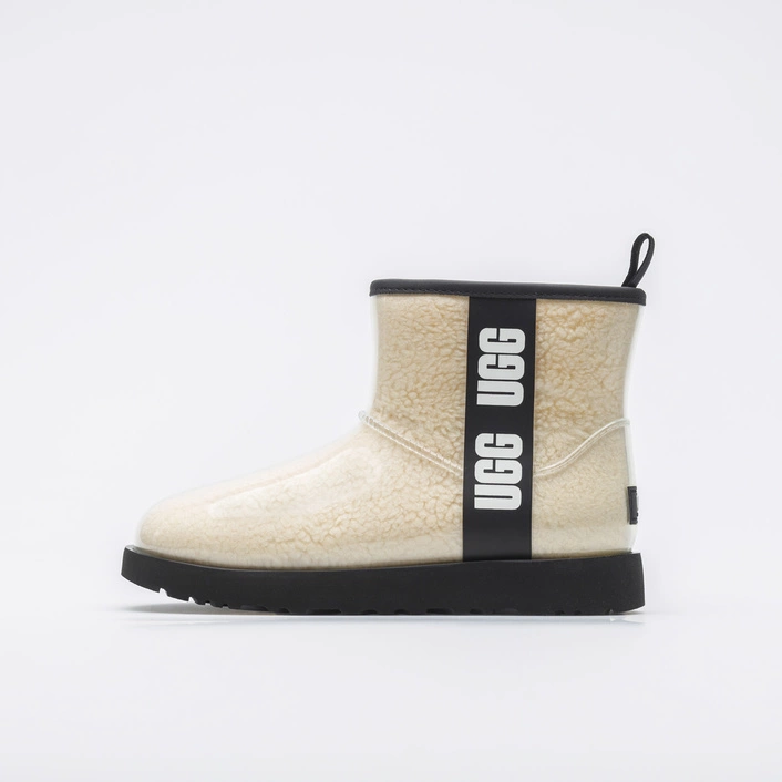 UGG CLASSIC CLEAR MINI BOOT NATURAL/BLACK