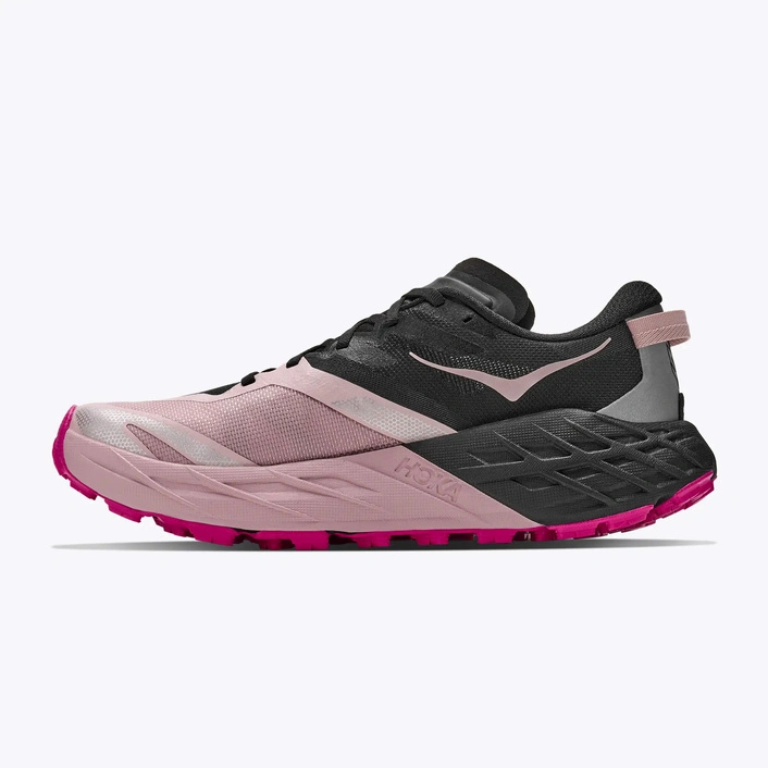 HOKA Speedgoat 7 жіночі кросівки для трейлраннінгу Black/Pink Opal