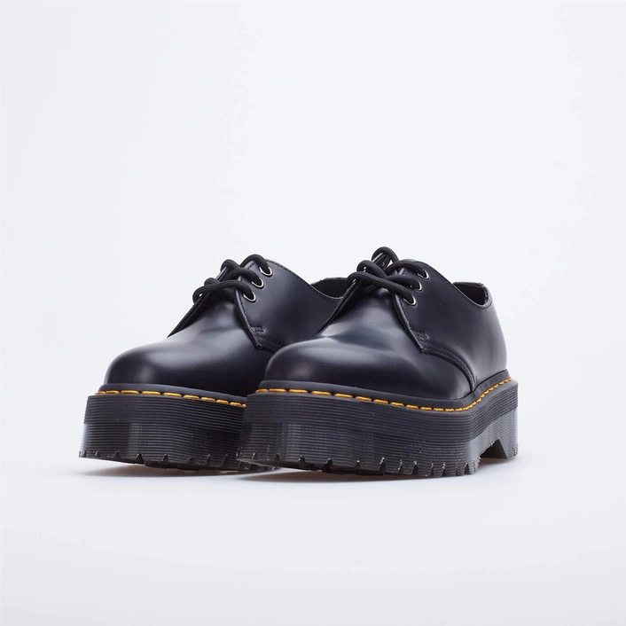 Dr. Martens туфлі на платформі 1461 Quad Polished Smooth чорні 25567001