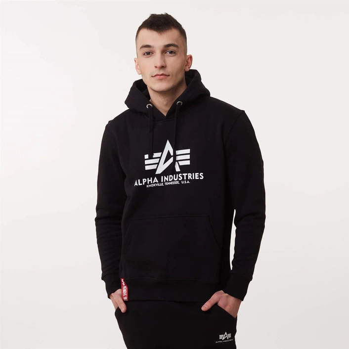 Alpha Industries BASIC HOODY BLACK