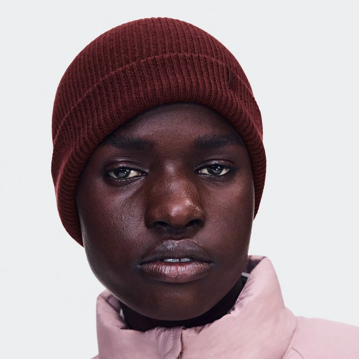 On Merino Beanie Maroon 2UF30104380