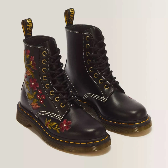 Dr. Martens жіночі черевики 1460 Pascal Floral Wanama чорні 43273001