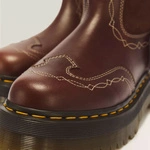 Dr. Martens ковбойські чоботи на платформі Quad Mid Desert Rodeo темно-коричневі 43175200