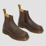 Dr. Martens челсі 2976 Yellow Stitch Crazy Horse темно-коричневі 27486201