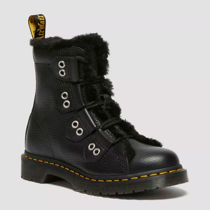 Dr. Martens жіночі утеплені черевики 1460 Milled Nappa чорні 31876001