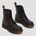 Dr. Martens жіночі черевики 1460 Vonda Floral з вишивкою чорні 24722001