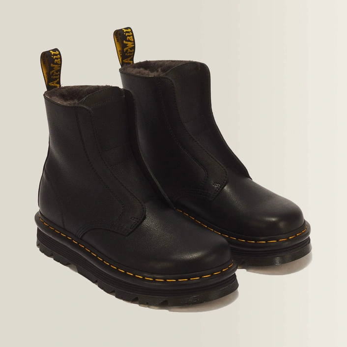 Dr. Martens Zebzag Laceless Warm Lined Slip On Leather Boots 43579001