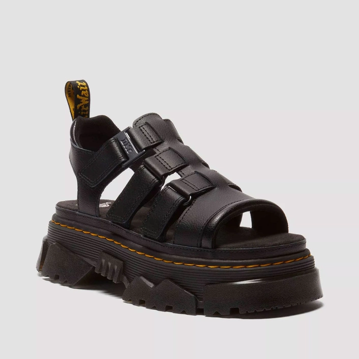 Dr. Martens сандалі на платформі Mattison 3 Strap чорні жіночі 40891001