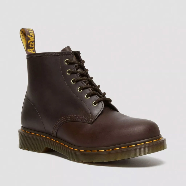 Dr. Martens черевики 101 Crazy Horse темно-коричневі 27761201