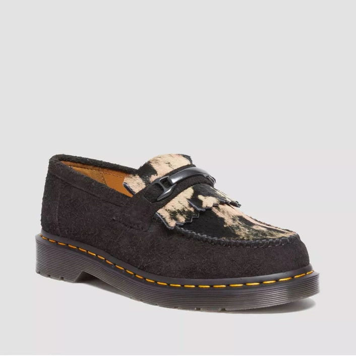 Dr. Martens лофери Adrian Snaffle зі шкіри з ворсом чорні 31895779