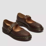 Dr. Martens туфлі Mary Jane Flower Crazy Horse темно-коричневі жіночі 42391200