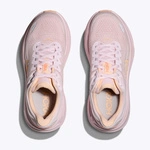 HOKA Bondi 9 жіночі кросівки для бігу Lilac Cream / Tangerine Glow