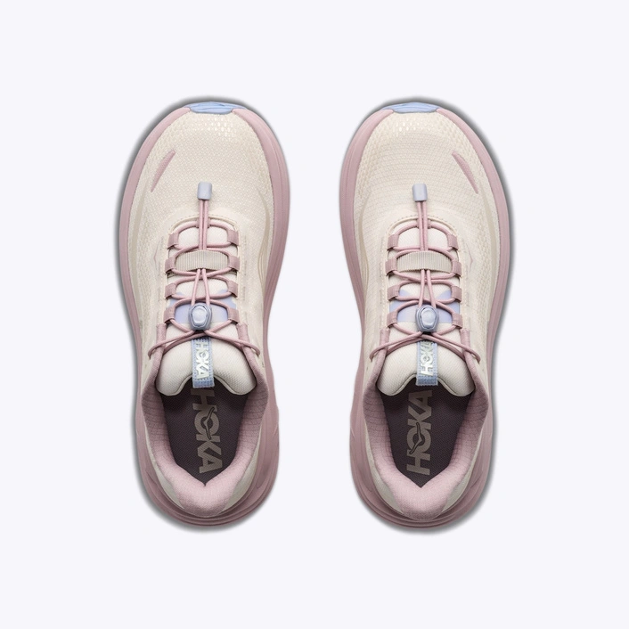 HOKA Clifton 11 GLM GORE-TEX жіночі водонепроникні кросівки для бігу Alabaster/Pink Opal