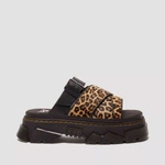 Dr. Martens шльопанці на платформі Mattison з леопардовим принтом жіночі 41110200