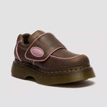 Dr. Martens жіночі туфлі на липучці Buzz Strap Wyoming темно-коричневі 42845200