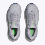 HOKA Clifton 10 чоловічі кросівки для бігу Ash Grey / Neon Green