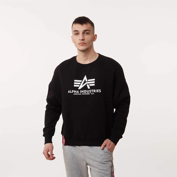 Alpha Industries BASIC OVERSIZED SWEATER BLACK