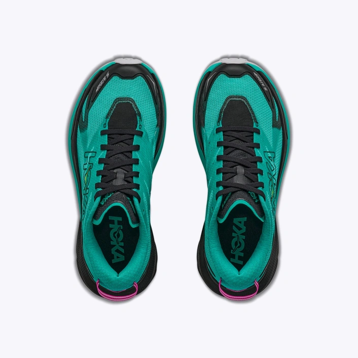 HOKA Mafate 5 жіночі кросівки для трейлраннінгу Black/Electric Aqua