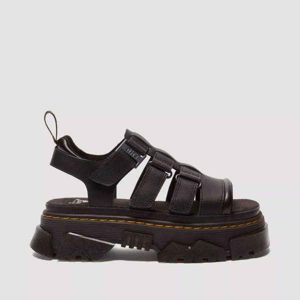 Dr. Martens сандалі на платформі Mattison 3 Strap чорні жіночі 40891001