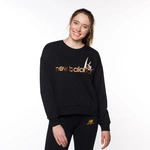 New Balance LADIES' SWEATSHIRT  Essentials Botanical Crew Fleece Black