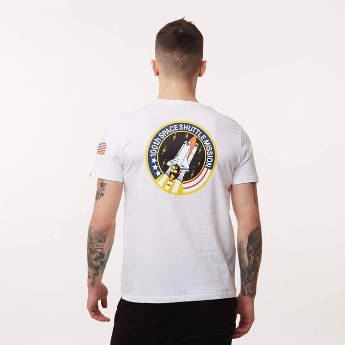 Alpha Industries Space Shuttle T-Shirt WHITE