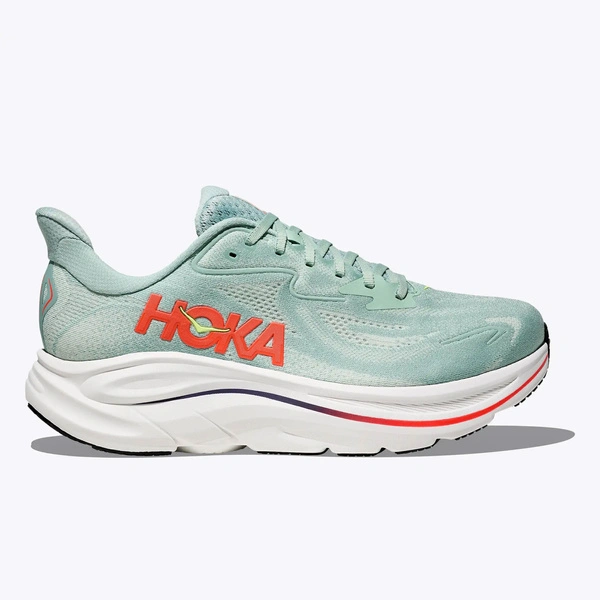 HOKA Clifton 10 чоловічі кросівки для бігу Sage / Neon Flame