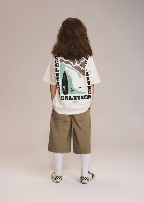 Дитяча футболка Coalition CLTN K CHECK – off white