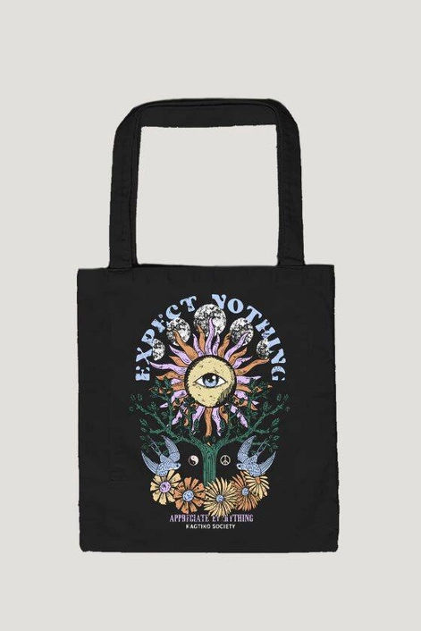 Kaotiko Ivory Expect Nothing Tote Bag