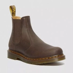 Dr. Martens челсі 2976 Yellow Stitch Crazy Horse темно-коричневі 27486201