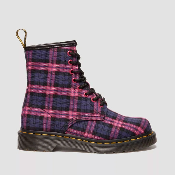 Dr. Martens жіночі черевики 1460 Tartan фіолетово-рожеві 41969650